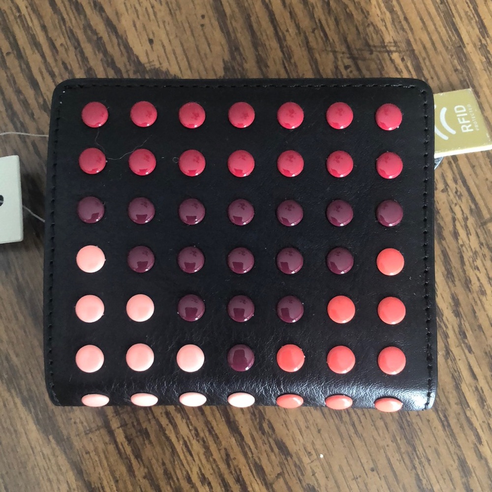 Fossil mini wallet bright multi - 4 x 3 1/2